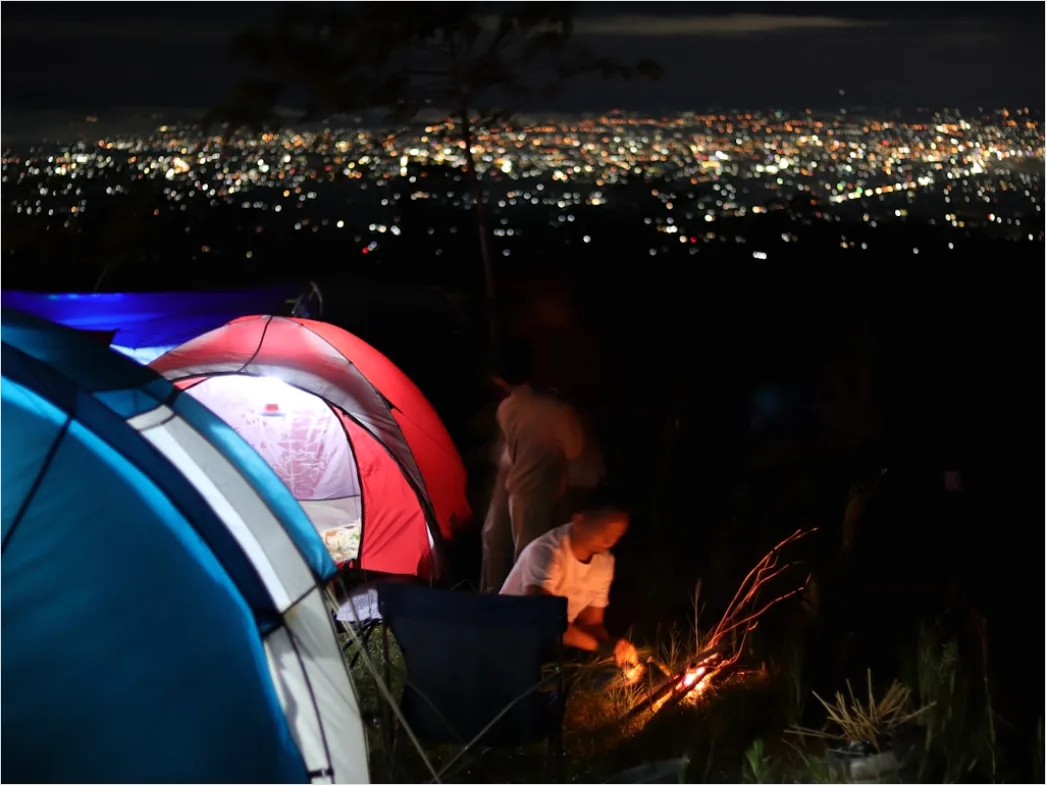 Detail Camping Gear Setup Campsite Scene Number 14