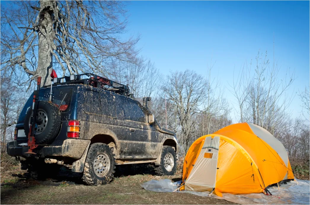 Detail Camping Gear Setup Campsite Scene Number 6