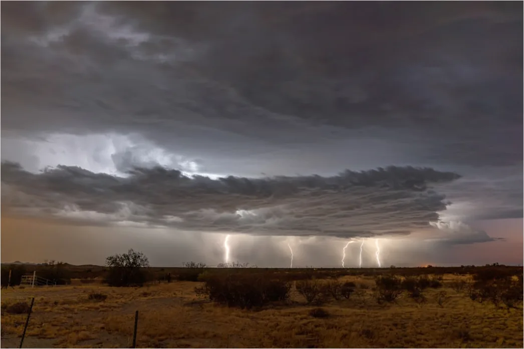 Detail Cloud To Ground Lightning Desert Number 5