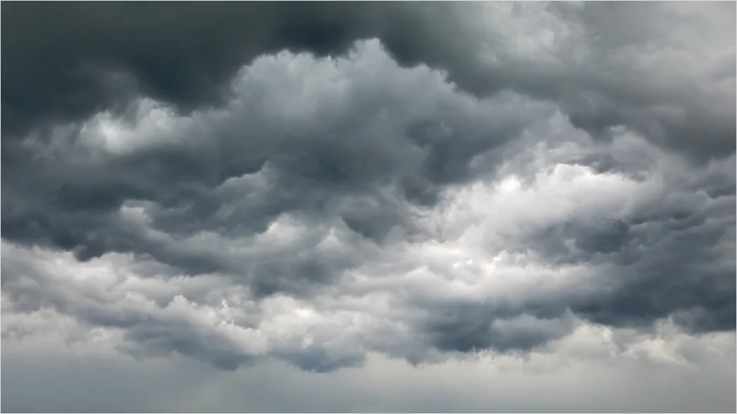 Detail Dark Tropical Clouds Before Storm Number 2