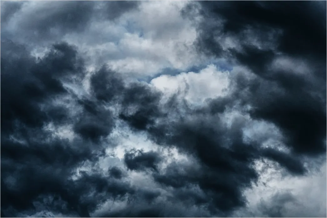 Detail Dark Tropical Clouds Before Storm Number 14