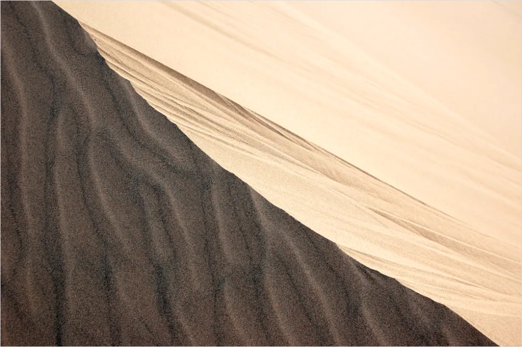Detail Desert Dunes Golden Hour Shadows Number 11