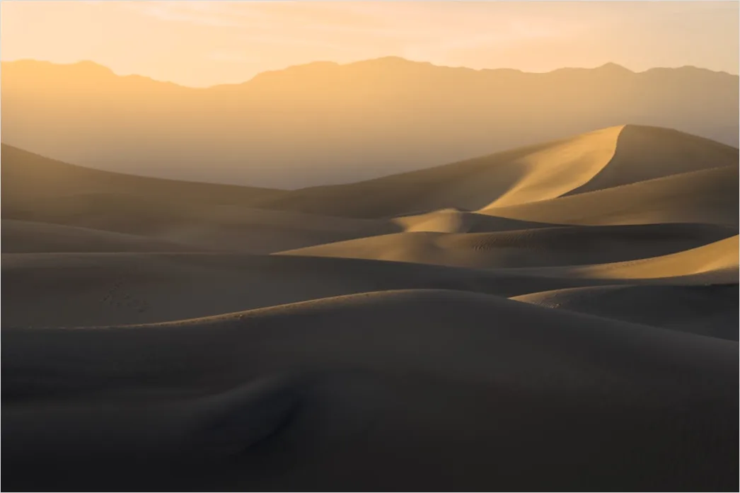 Detail Desert Dunes Golden Hour Shadows Number 4