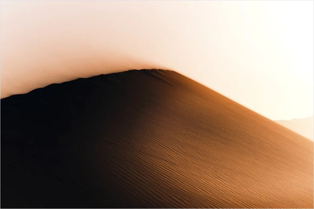 Detail Desert Dunes Golden Hour Shadows Number 7