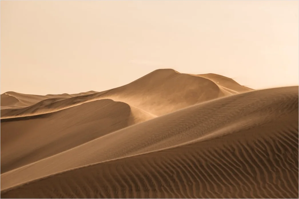 Detail Desert Dunes Golden Hour Shadows Number 8