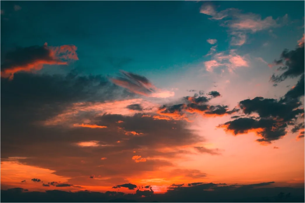 Detail Dramatic Clouds Sunset Golden Hour Number 12