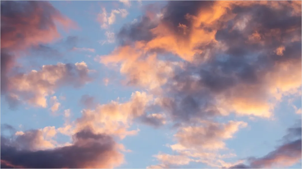 Detail Dramatic Clouds Sunset Golden Hour Number 16