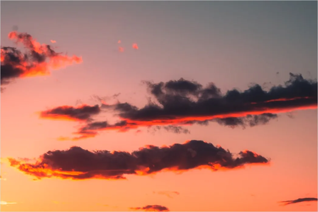 Detail Dramatic Clouds Sunset Golden Hour Number 18