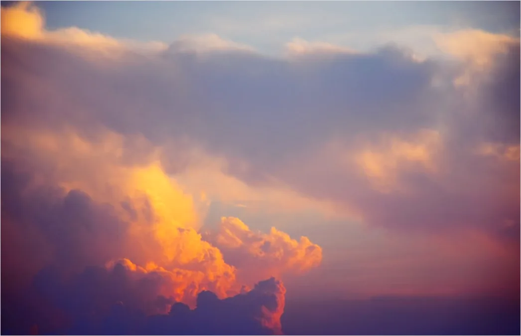 Detail Dramatic Clouds Sunset Golden Hour Number 10