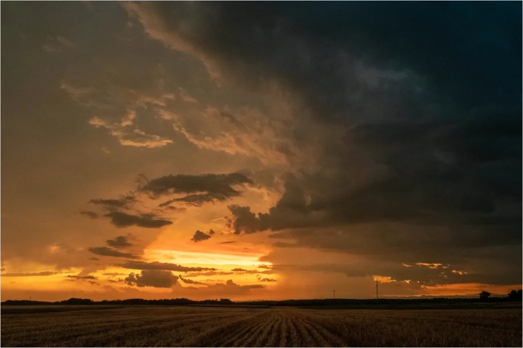 Detail Dramatic Sunrise After Storm Clouds Number 11