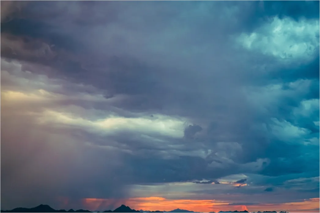 Detail Dramatic Sunrise After Storm Clouds Number 20