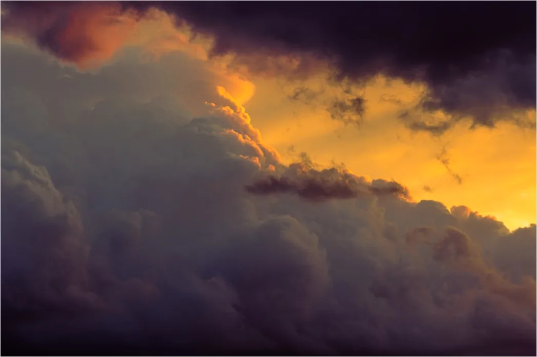 Detail Dramatic Sunrise After Storm Clouds Number 5