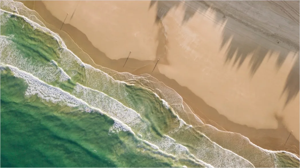 Detail Drone Beach Aerial View Number 4