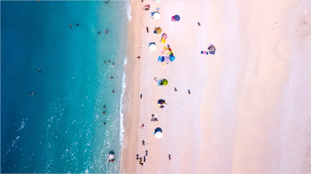 Detail Drone Beach Aerial View Number 5