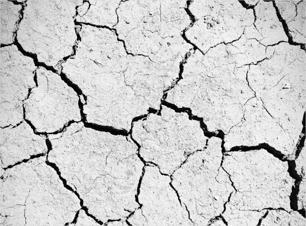 Detail Dry Cracked Mud Aerial Pattern Number 7