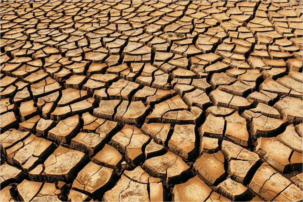 Detail Dry Riverbed Drought Texture Background Number 4