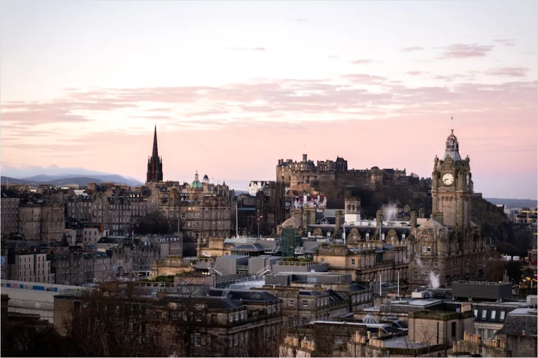 Detail Edinburgh Castle Moody Sky View Number 11