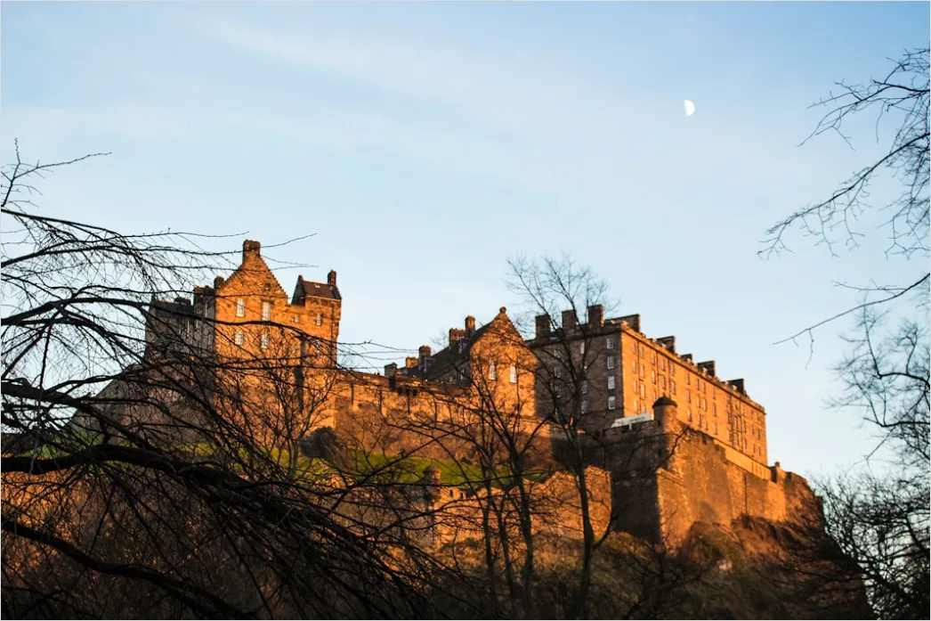 Detail Edinburgh Castle Moody Sky View Number 5