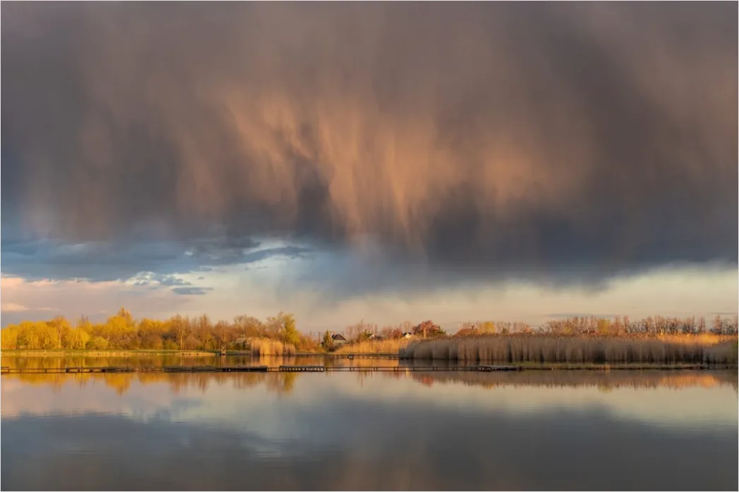 Detail Electric Storm Over Lake Reflections Number 3