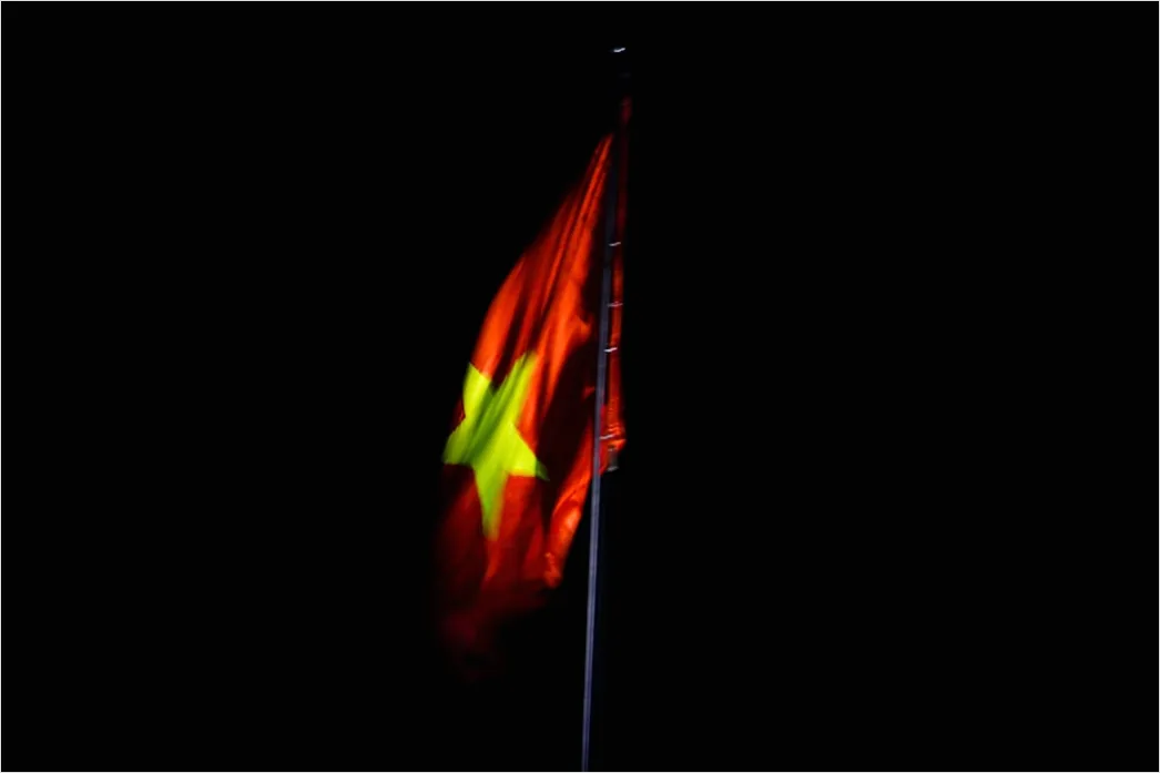 Detail Flag Blowing Strong Wind Close Up Number 15