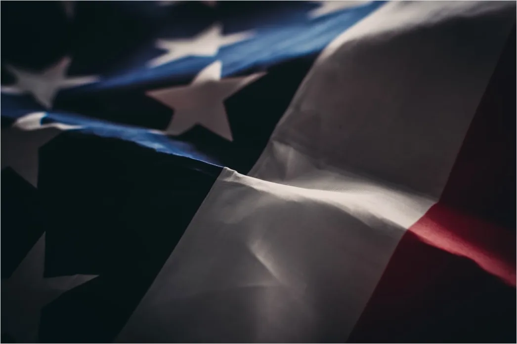 Detail Flag Blowing Strong Wind Close Up Number 3