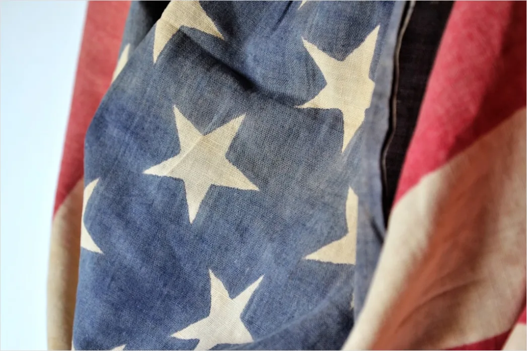 Detail Flag Blowing Strong Wind Close Up Number 7
