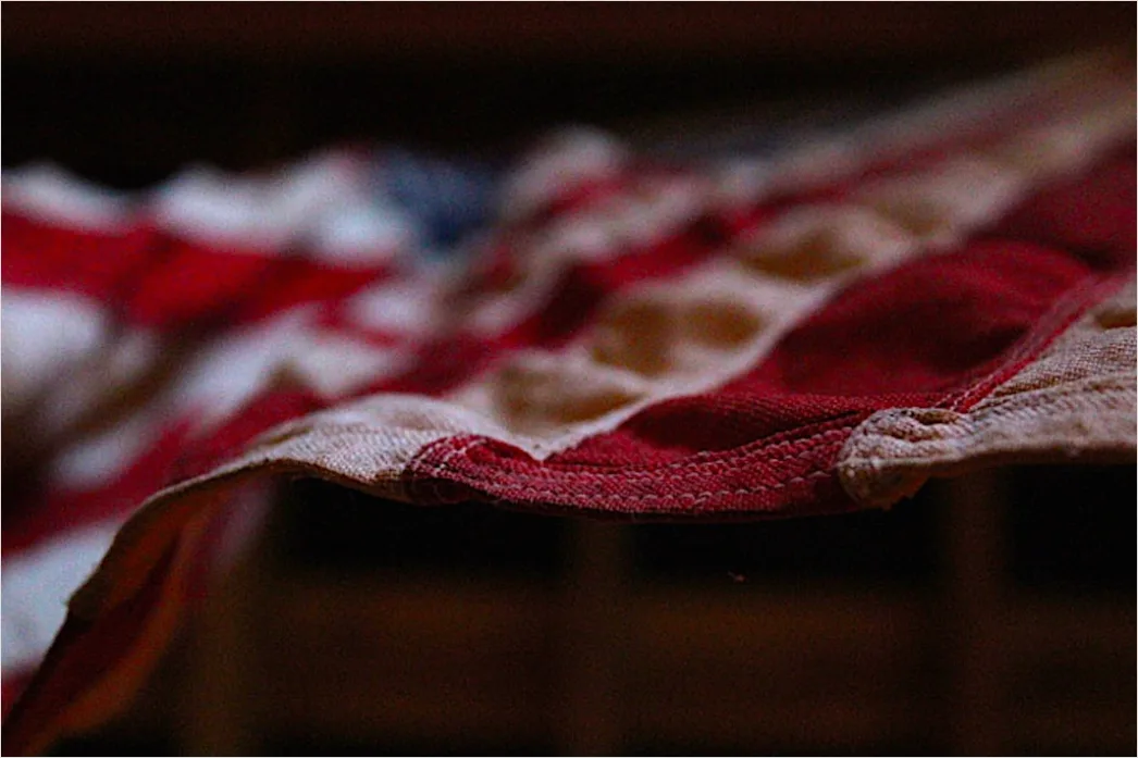 Detail Flag Blowing Strong Wind Close Up Number 8