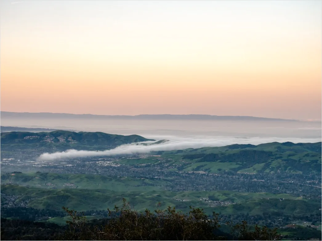 Detail Fog Rolling Over Hills Dawn Number 17