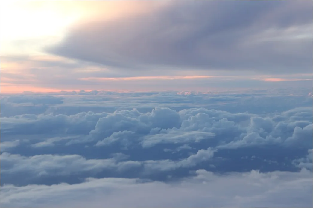 Detail Glory Rainbow Clouds Airplane View Number 13