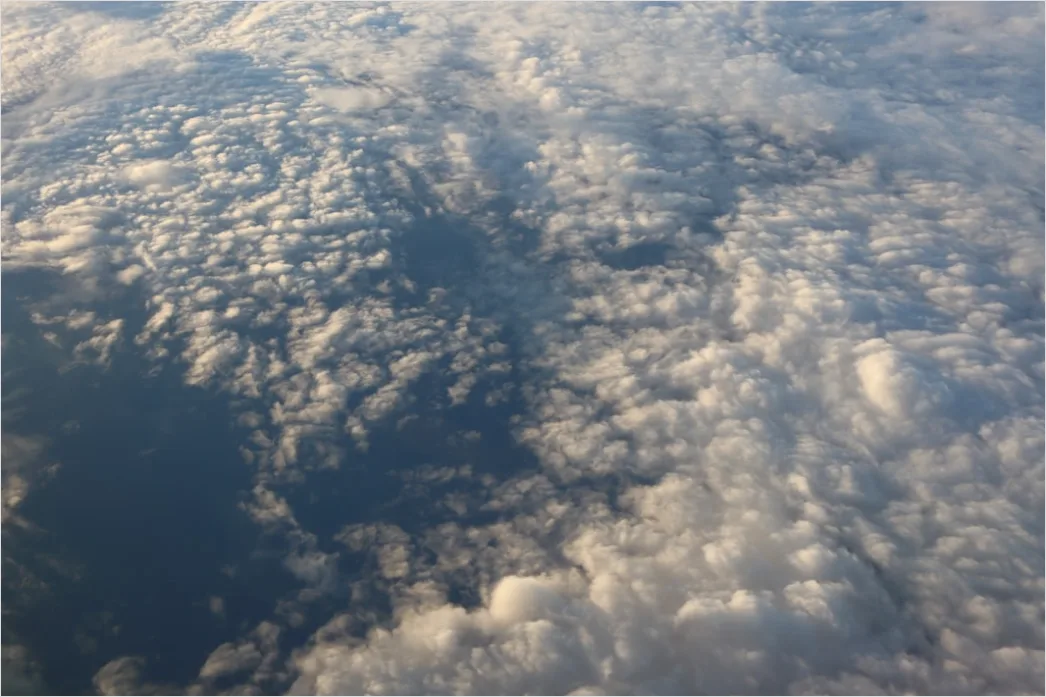 Detail Glory Rainbow Clouds Airplane View Number 17