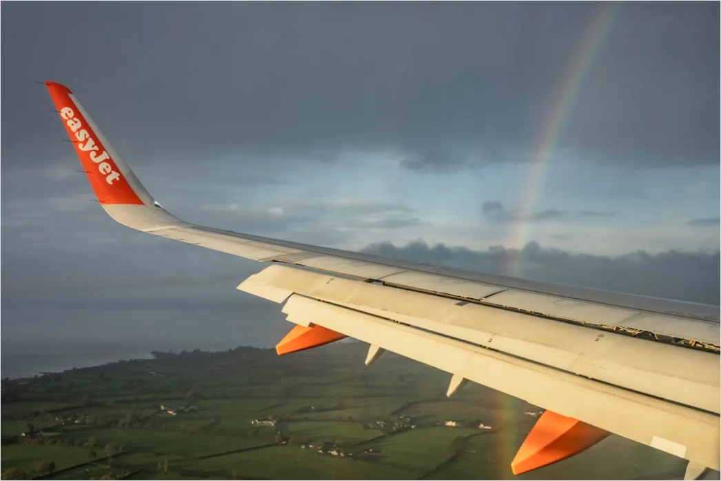 Detail Glory Rainbow Clouds Airplane View Number 4