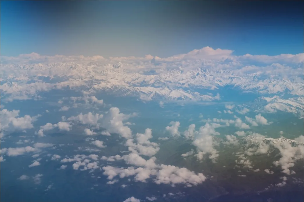 Detail Glory Rainbow Clouds Airplane View Number 5