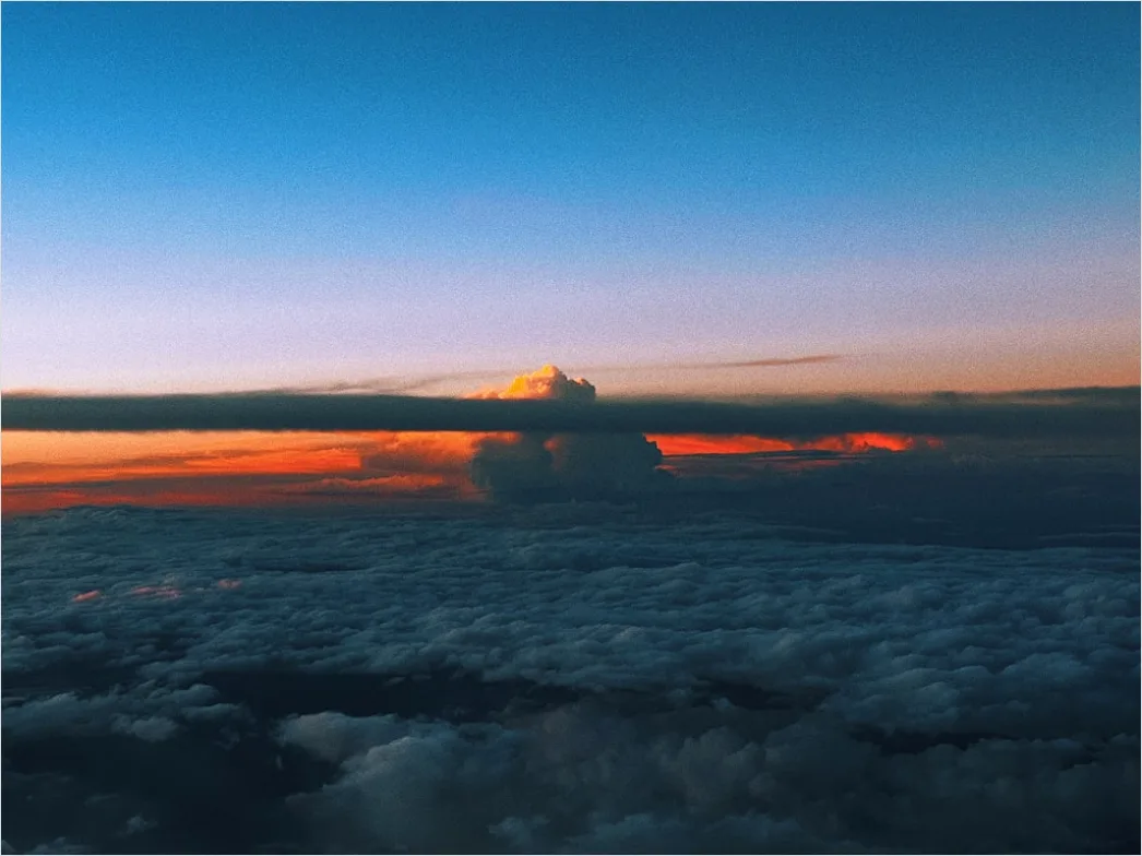 Detail Glory Rainbow Clouds Airplane View Number 10