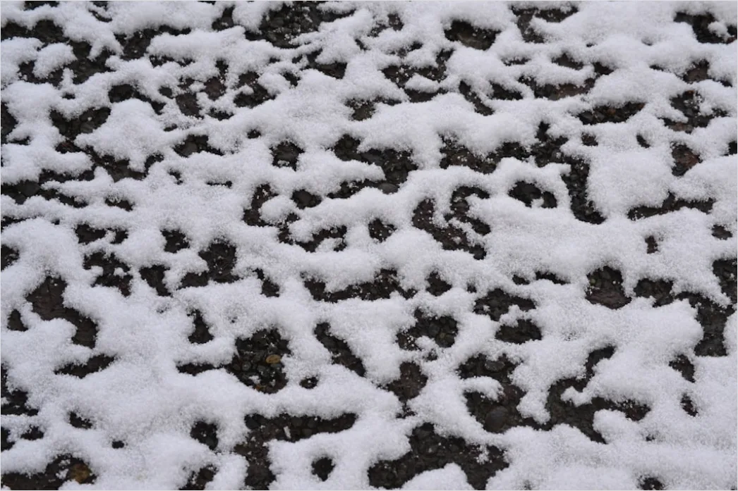 Detail Hailstones On Ground Close Up Number 15