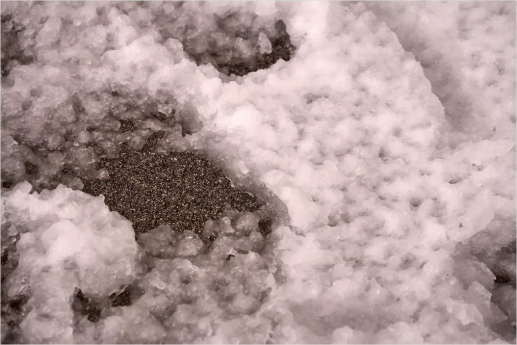 Detail Hailstones On Ground Close Up Number 17