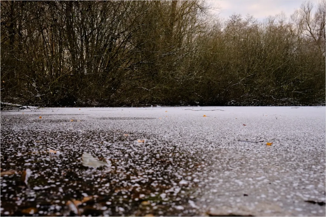 Detail Hailstones On Ground Close Up Number 18