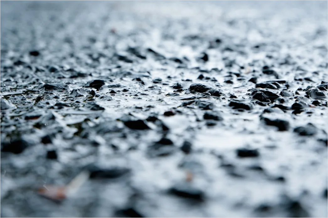 Detail Hailstones On Ground Close Up Number 5