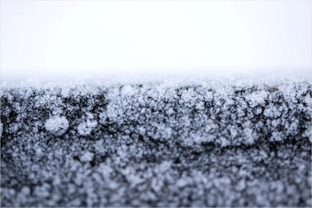 Detail Hailstones On Ground Close Up Number 8