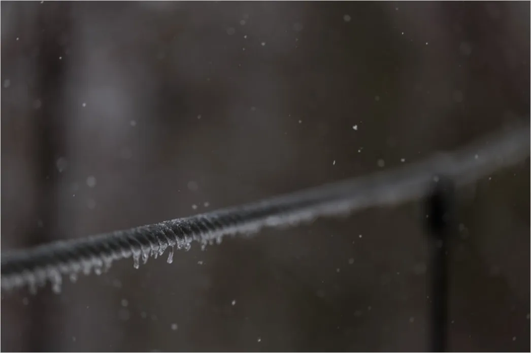 Detail Ice Storm Power Lines Frozen Scene Number 10