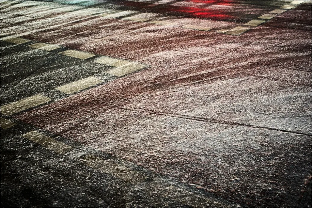 Detail Icy Road Surface Warning Background Number 2