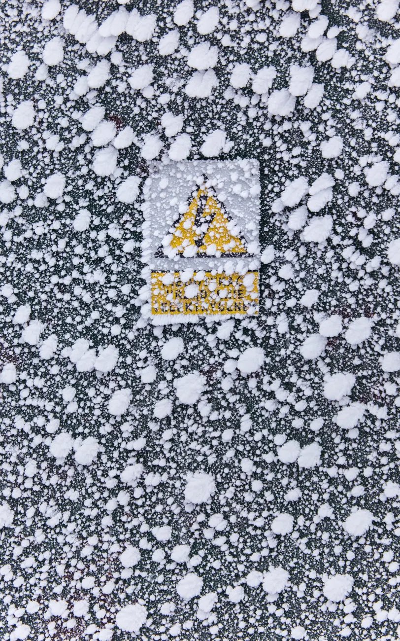 Detail Icy Road Surface Warning Background Number 13