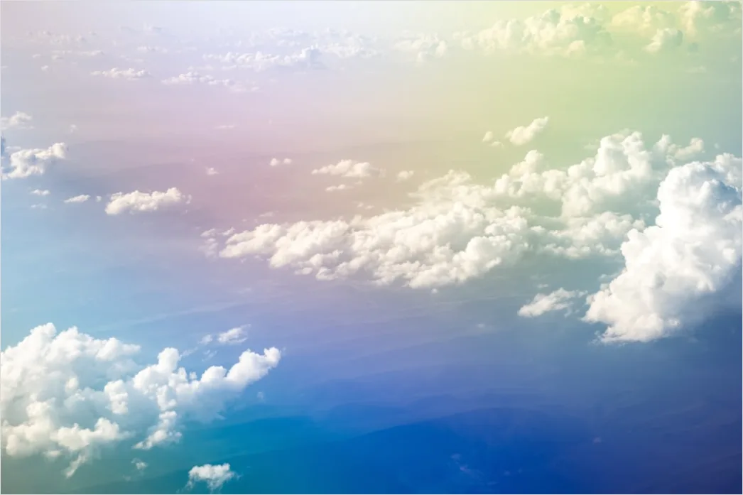 Detail Iridescent Clouds Pastel Sky Texture Number 16