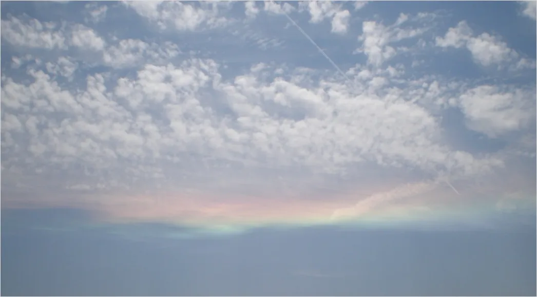 Detail Iridescent Clouds Pastel Sky Texture Number 5