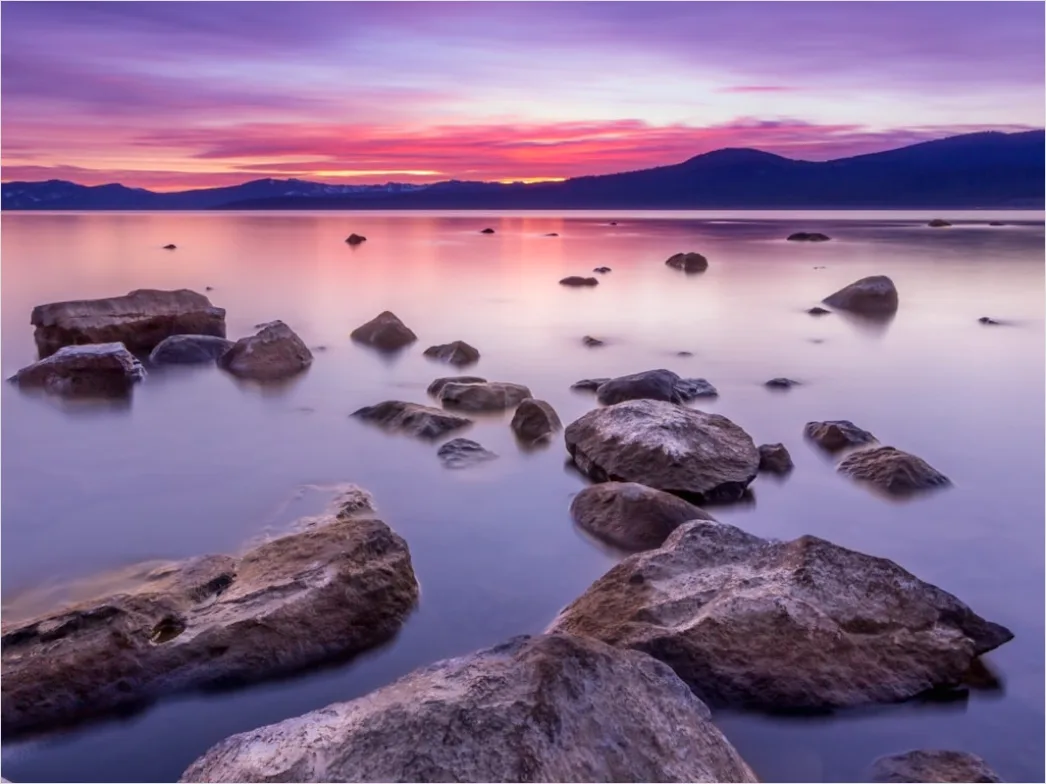 Detail Lake Tahoe Alpine Lake Sunrise Number 2