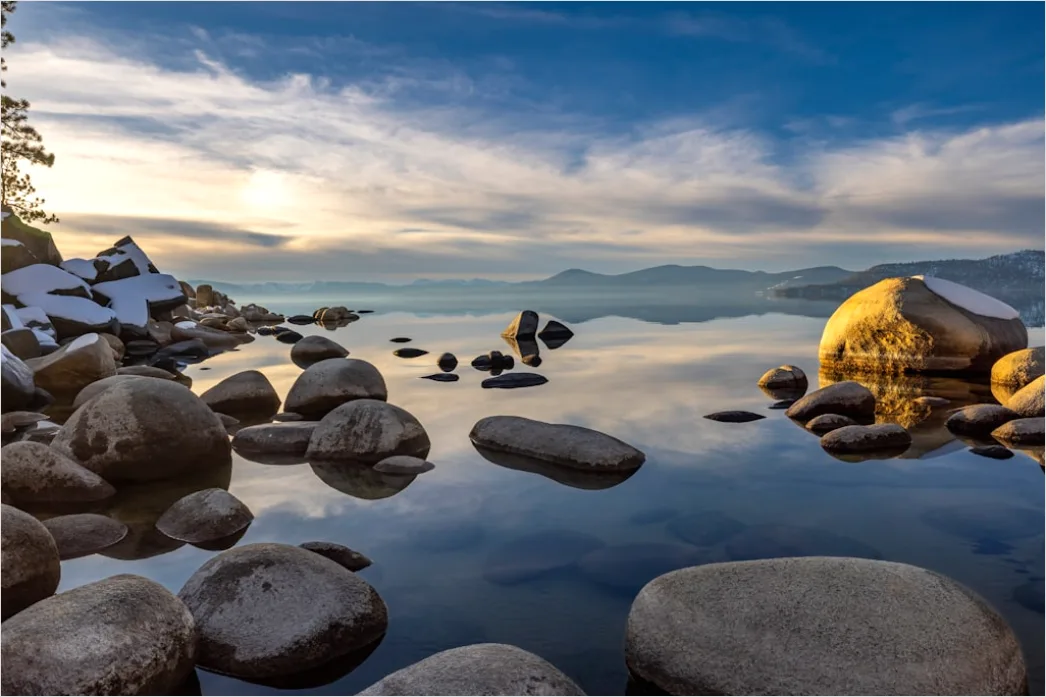 Detail Lake Tahoe Alpine Lake Sunrise Number 12