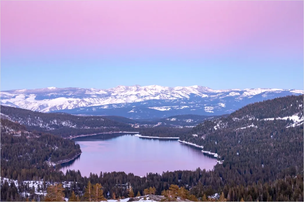 Detail Lake Tahoe Alpine Lake Sunrise Number 13
