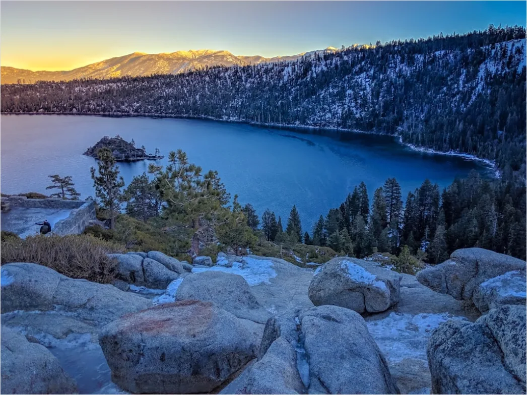 Detail Lake Tahoe Alpine Lake Sunrise Number 16