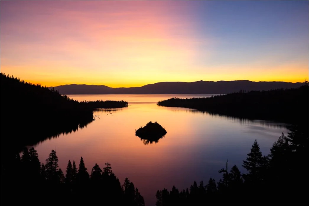 Detail Lake Tahoe Alpine Lake Sunrise Number 5