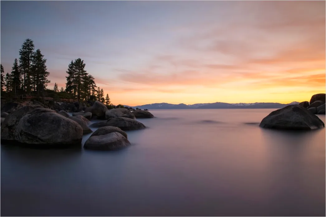 Detail Lake Tahoe Alpine Lake Sunrise Number 7