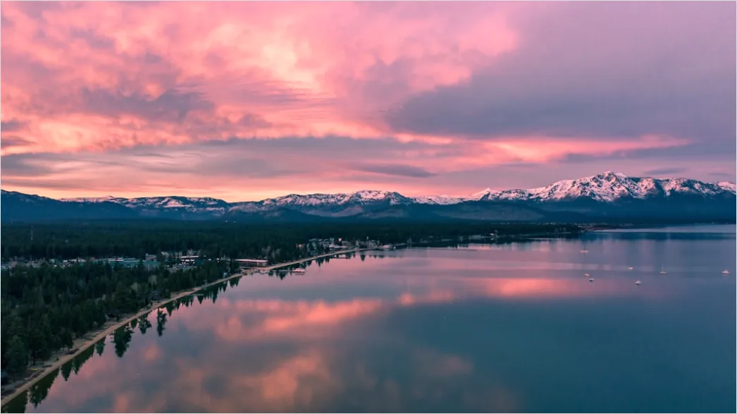 Detail Lake Tahoe Alpine Lake Sunrise Number 8